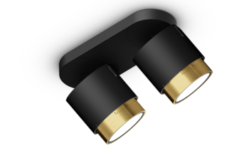 Occhio Lui Alto Doppio Bronze/Matt Black