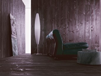 Foscarini HAVANA Aluminium m/hvid skærm