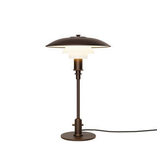  PH 3/2 Aged Brass Opal Bordlampe