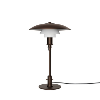  PH 3/2 Aged Brass Opal Bordlampe