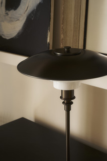  PH 3/2 Aged Brass Opal Bordlampe