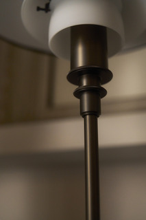  PH 3/2 Aged Brass Opal Bordlampe
