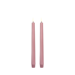 Uyuni LED Stagelys 2 stk. Dusty Rose 25,5 cm