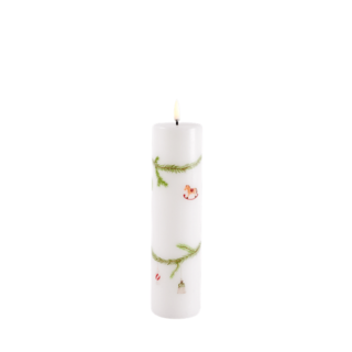 Uyuni LED Bloklys m. julemotiv 5,8 x 22,2 cm