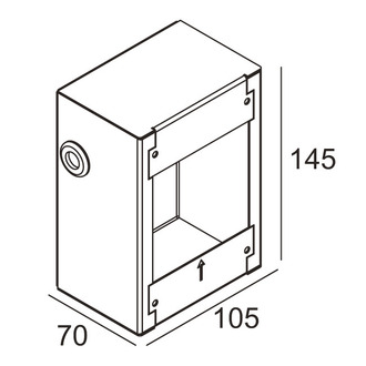 Delta Light Concrete Box/Indbygningsbox 186