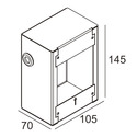 Delta Light Concrete Box/Indbygningsbox 186