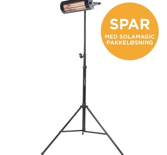 SOLAMAGIC Solamagic 1400ECO+ PRO fritstående kit m/afbryder Antracit