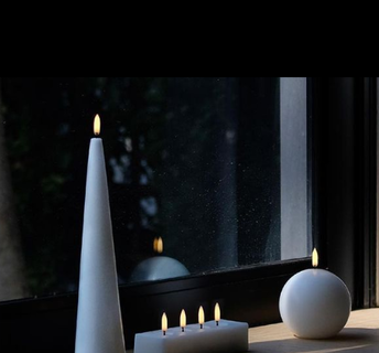 Uyuni LED Rundt Nordic White 10 x 10 cm